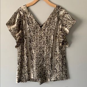 Animal print blouse